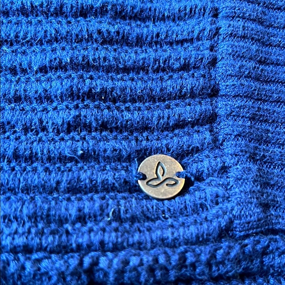 PrAna Sugar Beach Navy Blue Women's Sweater 100% Organic Cotton Beach Sz M EUC - Picture 8 of 10